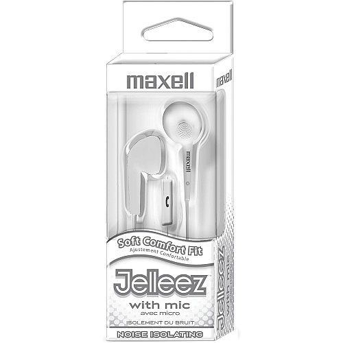 Maxell Jelleez Earset Earbud - White (199728)
