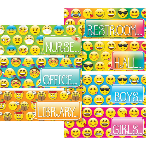 Ashley Emoji Design Decorative Hall Pass (10697)