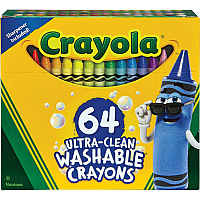 Crayola Washable Crayons Assorted - 64 / Pack (523287)