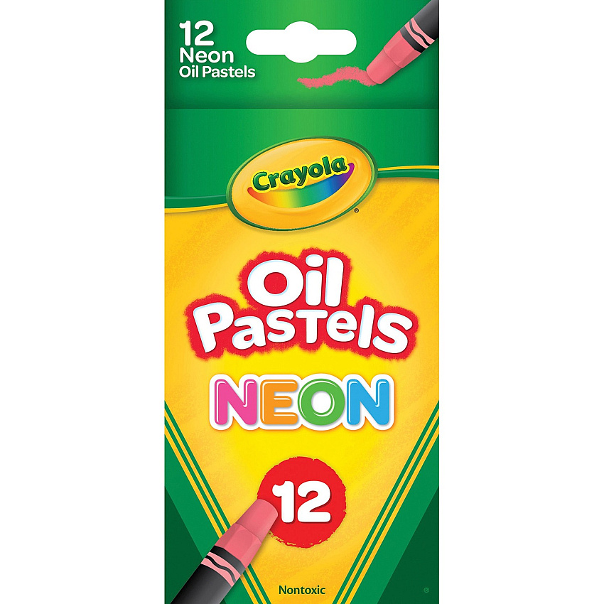 Crayola Oil Pastels Neon - 12 / Set (524613)