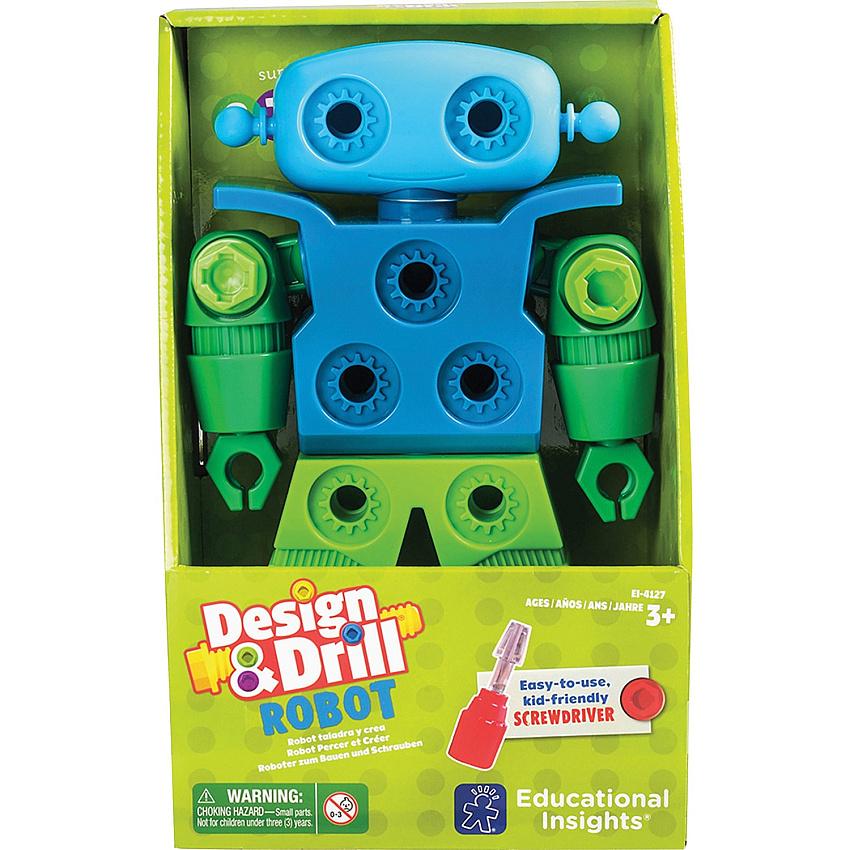Educational Insights Design & Drill Robot Play Set Theme/Subject: Learning - Skill Learning: Problem Solving, Creativity, Eye-hand Coordination - Multi (4127)