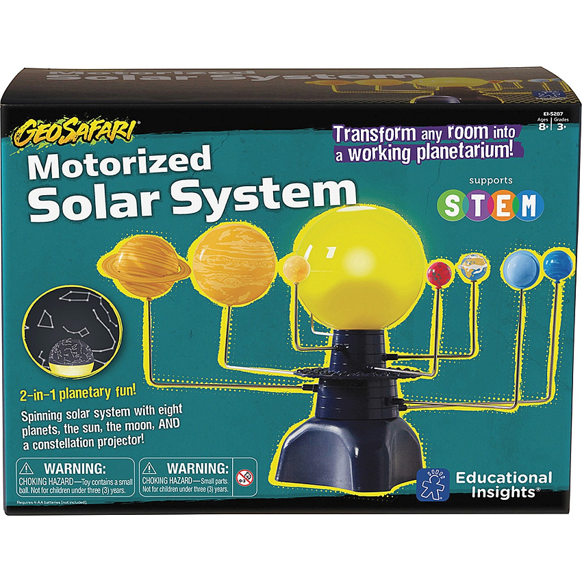Educational Insights GeoSafari Motorized Solar System Learning Toy - Theme/Subject: Learning - 8 Year & Up - Multi (5287)