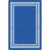 Flagship Carpets Double Light Tone Border Blue Rug 100" Length x 72" Width x 0.50" Thickness - Rectangle - Blue - 1 Each (FE42232A)