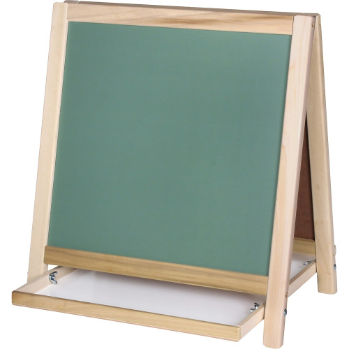 Crestline Flipside Chalkboard/Magnetic Board Table Easel (17306)
