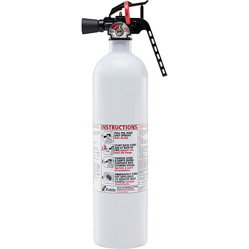 Kidde Fire Kitchen Fire Extinguisher Lightweight, Non-toxic, Corrosion Resistant, Impact Resistant, Rust Resistant - White (21008173MTL)
