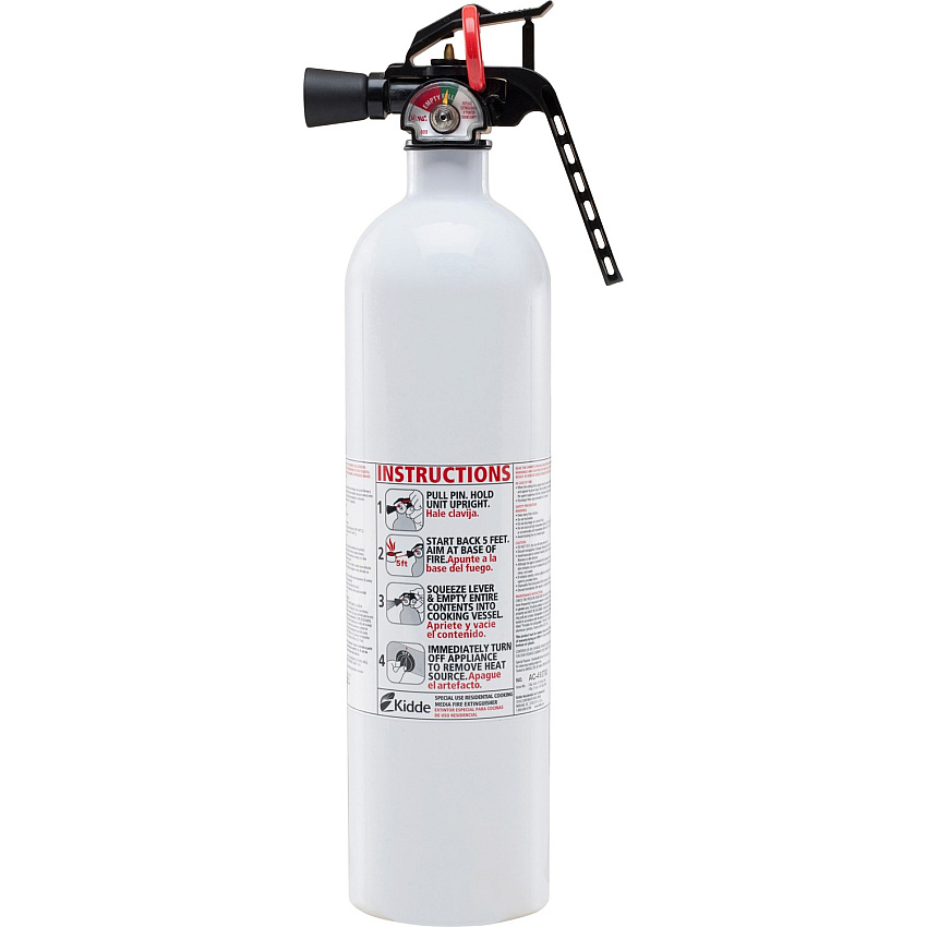 Kidde Fire Kitchen Fire Extinguisher Lightweight, Non-toxic, Corrosion Resistant, Impact Resistant, Rust Resistant - White (21008173MTL)