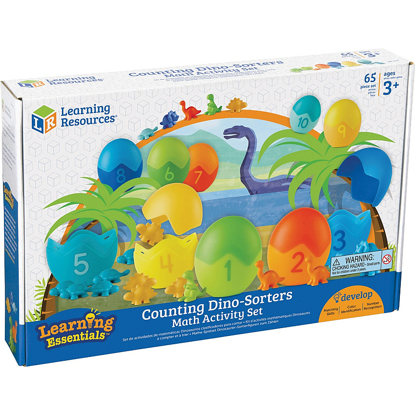 Learning Resources Counting Dino-Sorters Math Activity Set Math Toy - Theme/Subject: Learning - 3 Year & Up - Multi (LER1768)