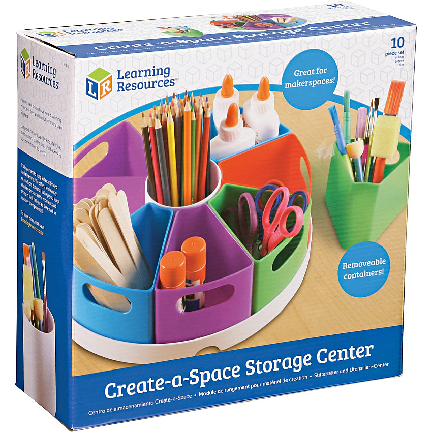 Learning Resources 10-piece Storage Center 4.60" Height x 12" Width x 12" Length - Multi - 1 Each (LER3806)