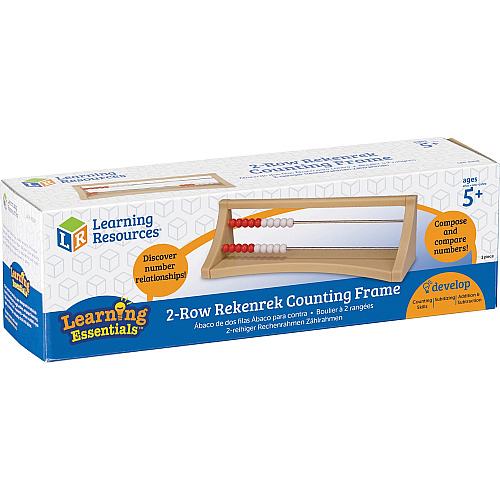 Learning Resources 2 Row Rekenrek Counting Frame Learning Toy - 5 Year & Up - Multi (LER4358)