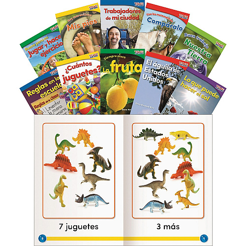 Shell Education Grade K TIME Kids Spanish Reader Set Printed Book Book - Grade K - Spanish - 10 / Set (25855)