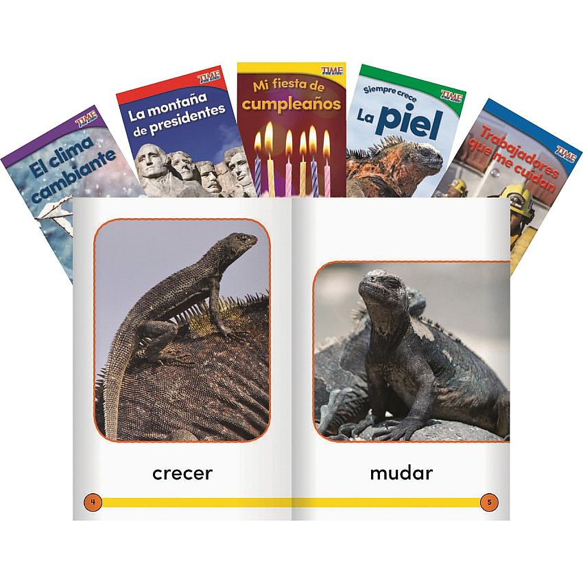 Shell Education TIME For Kids Informational Text Grade K Readers Set 3 10-Book Spanish Set Printed Book Book - Grade K - Spanish - 10 / Set (25856)