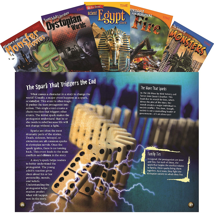Shell Education TIME Informational Text Grade 6 Set 3, 5-Book Set Printed Book Book - Grade 6 - English - 5 / Set (25921)