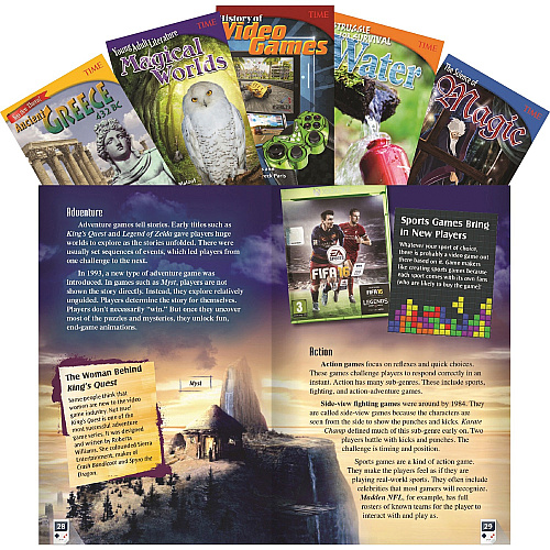Shell Education TIME Informational Text Grade 6 Set 1, 5-Book Set Printed Book Book - Grade 6 - English - 5 / Set (25925)