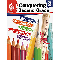 Shell Education Conquering Second Grade Printed Book 168 Pages - Book - Grade 2 - 1 Each (51621)