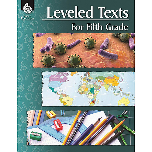 Shell Education Leveled Texts for Grade 5 Printed Book 144 Pages - Book - Grade 5 - English - 1 Each (51632)