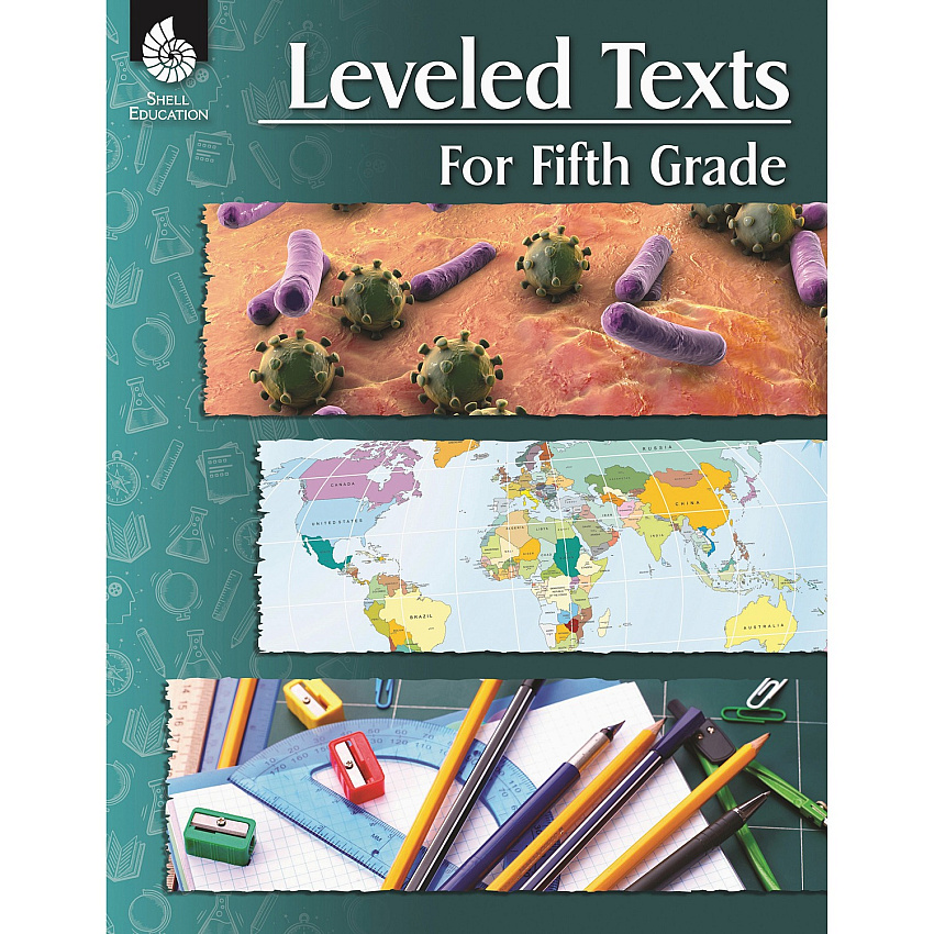 Shell Education Leveled Texts for Grade 5 Printed Book 144 Pages - Book - Grade 5 - English - 1 Each (51632)