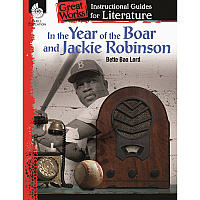 Shell Education Year of Boar & Jackie Robinson Guide Printed Book by Bette Bao Lord 72 Pages - Book - Grade 3-5 - 1 Each (51719)