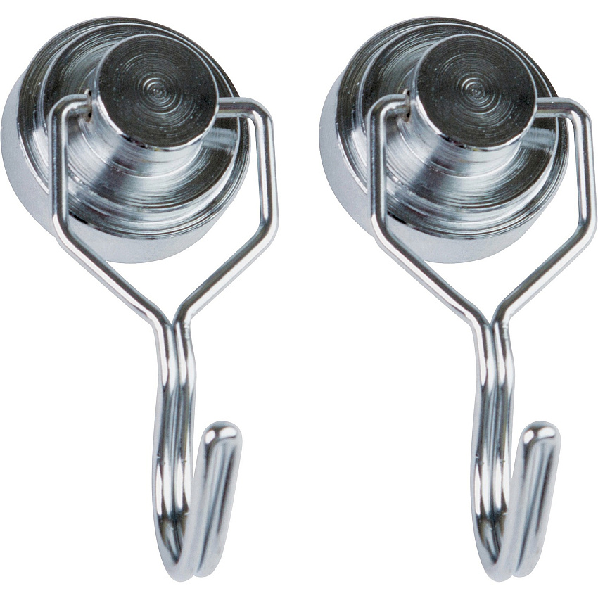 Teacher Created Resources Strong Magnetic Hooks 20 lb (9.07 kg) Capacity - 0.1" Height x 1" Width x 1.5" Length - for Classroom - Magnetic - 2 / Pack (20787)