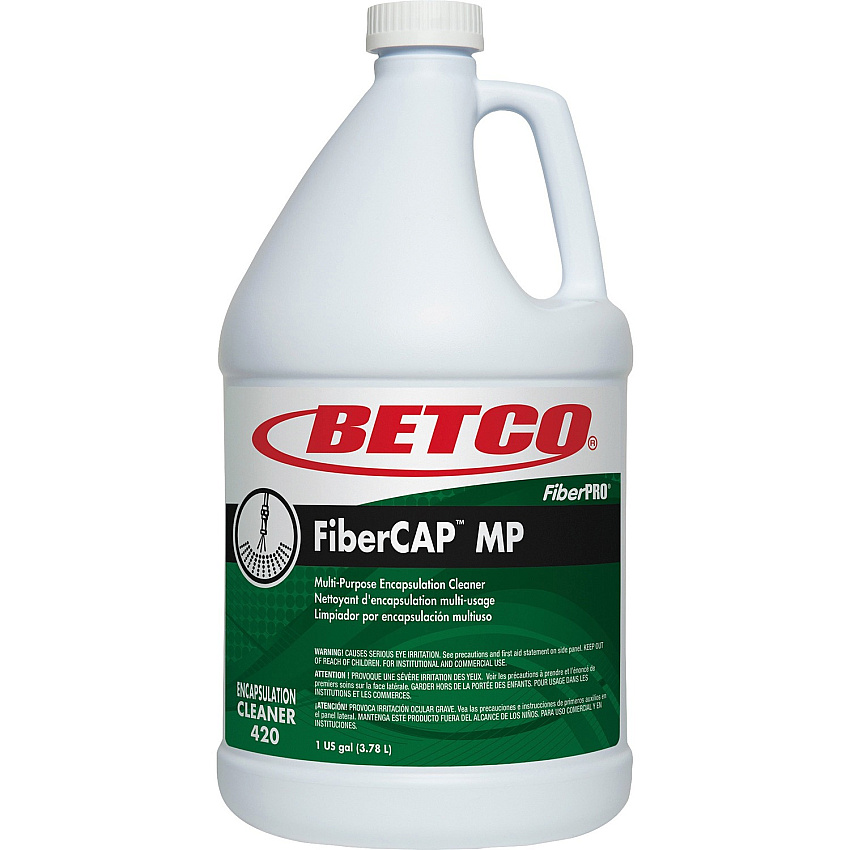 Betco FiberCAP MP Cleaner 128 fl oz (4 quart) - Quick Drying, Non-flammable - Clear - 1 Each (4200400)