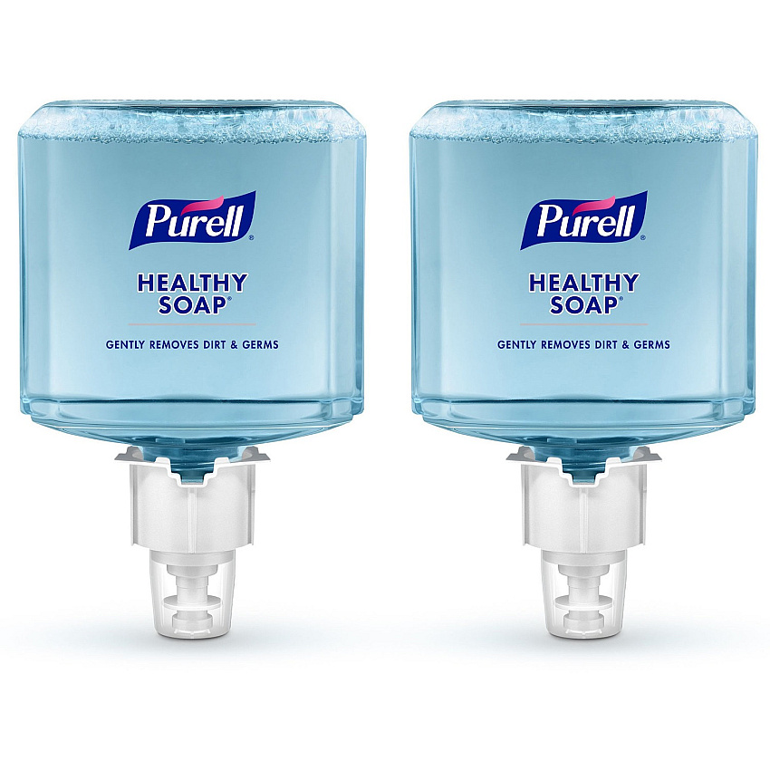 PURELL&reg; HEALTHY SOAP&trade; ES4 Fresh Scent Foam Refill Fresh Scent - 1.27 quart - Dirt Remover, Kill Germs - Hand, Skin - Moisturizing - Blue - Dye-free, Pleasant Scent, Bio-based, Phthalate-free, Paraben-free, Triclosan-free - 2 / Carton (507702)