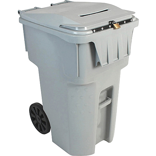 HSM Shredder Collection Cart Built-in Hasp, Wheel - Gray - 1 Each (1070070180)