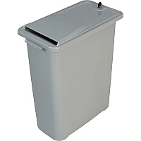 HSM Shred Disposal Bin Tamper Proof Lid, Lockable Container - Gray - 1 Each (1070070200)