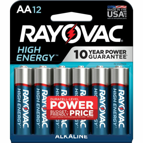 Rayovac High Energy Alkaline AA Batteries (81512K)