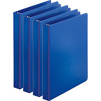Business Source Basic Round Ring Binder 1" Binder Capacity - Letter - 8 1/2" x 11" Sheet Size - 225 Sheet Capacity - 3 Ring(s) - Fastener(s): Round Ring - Pocket(s): Inside Front & Back - Chipboard, Polypropylene - Dark Blue - 12.80 oz - Stur (BSN09975BD)