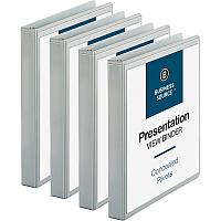 Business Source Standard View Round Ring Binders 1