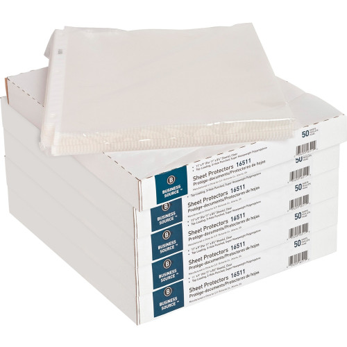 Business Source Top-Loading Poly Sheet Protectors (16511CT)