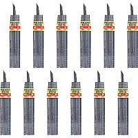Pentel Super Hi-Polymer Leads 0.5 mm , Fine Point - H - Black Lead - 12/Tube - 12 / Box (C505HBX)