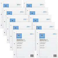 Sparco Notebook Filler Paper - Letter 200 Sheets - Ruled Red Margin - 16 lb Basis Weight - Letter - 8 1/2" x 11" Sheet Size - White Paper - Subject - 200/Pack - 10 / Bundle (82120BD)