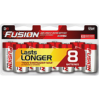 Rayovac Fusion Alkaline D Battery 4-Packs For Multipurpose - D - 4 / Carton (8138LTFUSKCT)