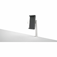 DURABLE Clamp Mount for Tablet, iPad Pro, iPad mini, Tablet PC - Silver 1 Display(s) Supported - 13" Screen Support - Aluminum, Acrylonitrile Butadiene Styrene (ABS) - 1 Each (893123)