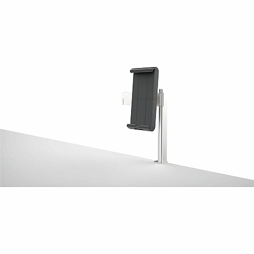 DURABLE Clamp Mount for Tablet, iPad Pro, iPad mini, Tablet PC - Silver 1 Display(s) Supported - 13" Screen Support - Aluminum, Acrylonitrile Butadiene Styrene (ABS) - 1 Each (893123)