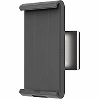 DURABLE Tablet Holder Wall Arm 8.9" Height x 3.7" Width x 6.7" Depth - Steel, Acrylonitrile Butadiene Styrene (ABS), Aluminum - Silver - 180&deg; Swivel, Pivot, Adjustable Clamp, Locking Mechanism, 360&deg; Rotation, Flexible Arm, Tilt, Cable Man (893423)