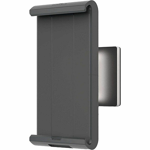 DURABLE Tablet Holder Wall Arm 8.9" Height x 3.7" Width x 6.7" Depth - Steel, Acrylonitrile Butadiene Styrene (ABS), Aluminum - Silver - 180&deg; Swivel, Pivot, Adjustable Clamp, Locking Mechanism, 360&deg; Rotation, Flexible Arm, Tilt, Cable Man (893423)