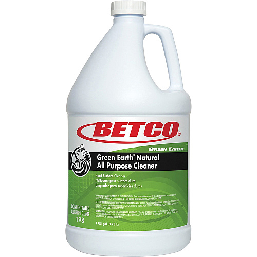 Green Earth Natural All Purpose Cleaner Concentrate - 128 fl oz (4 quart) - Clean Scent - Bio-based, Solvent-free, Streak-free, Non-smearing - Green Bottle - 1 Each (1980400)