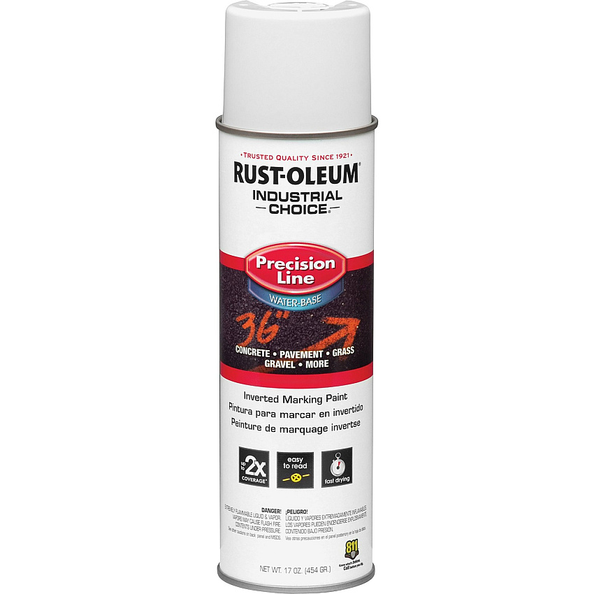 Rust-Oleum Industrial Choice Precision Line Marking Paint 1 Color(s) - White - 17 fl oz - 12 / Carton (203039CT)