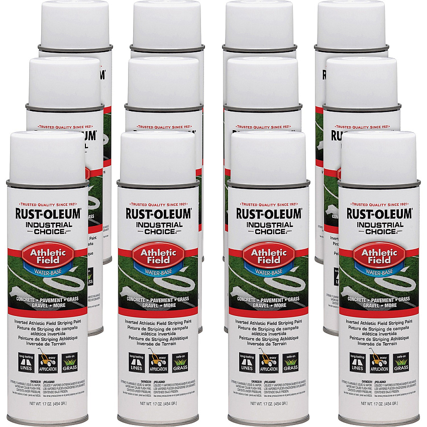 Rust-Oleum Industrial Choice Athletic Field Striping Paint 1 Color(s) - White - 17 fl oz - 12 / Carton (206043CT)
