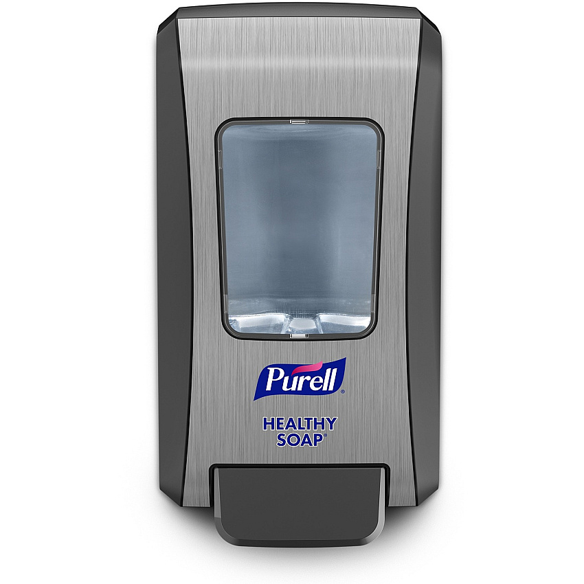 PURELL&reg; FMX-20 Foam Soap Dispenser Manual - 2.11 quart Capacity - Site Window, Locking Mechanism, Durable, Wall Mountable, Rugged - Graphite - 1 Each (523406)