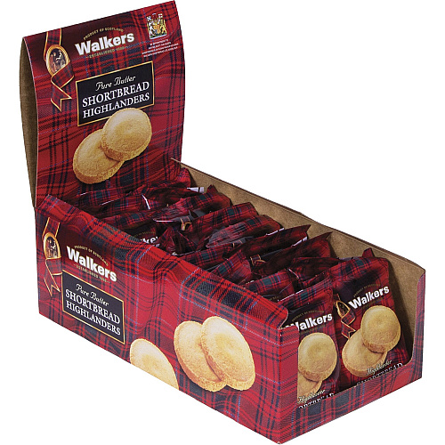 Walkers Shortbread Highlanders Cookies Shortbread - 18 / Box (W1177D)