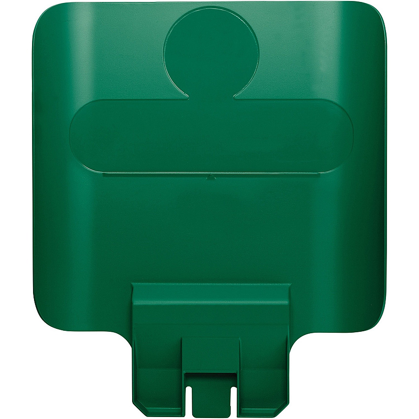 Rubbermaid Commercial Slim Jim Green Recycle Billboard Green - Plastic - 1 Each (2007908)