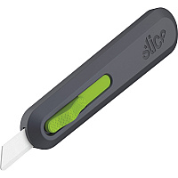 Slice Auto Retract Utility Knife Ceramic Blade - 0.9" Height x 1.4" Width x 6.1" Length - Retractable, Non-sparking, Non-conductive, Rust-free Blade, Durable, Ambidextrous, Comfortable - Glass-filled Nylon, Stainless Steel, Zirconia, Carbon Steel (10554)