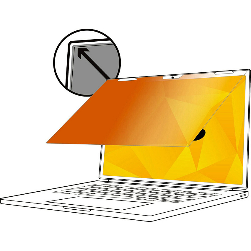 3M&trade; Gold Privacy Filter for 13.3in Full Screen Laptop, 16:9, GF133W9E