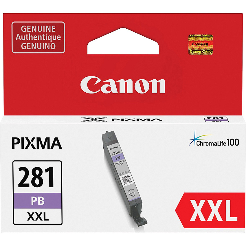 Canon CLI-281 XXL Original Inkjet Ink Cartridge - Blue - 1 Each Inkjet - 1 Each (CLI281XXLPBL)