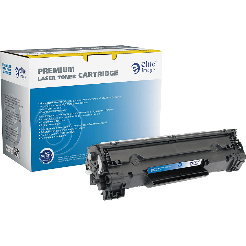 Elite Image Remanufactured MICR High Yield Laser Toner Cartridge - Alternative for HP 83X (CF283X) - Black - 1 Each 2200 Pages (76262)