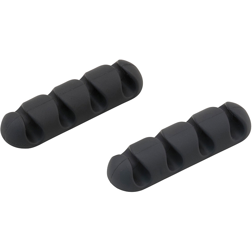 Bluelounge CableDrop Multi Cable Anchor for Multiple Cords Cable Anchor - Black - 2.60" Length - 2 / Pack (BLUCDMUBL)