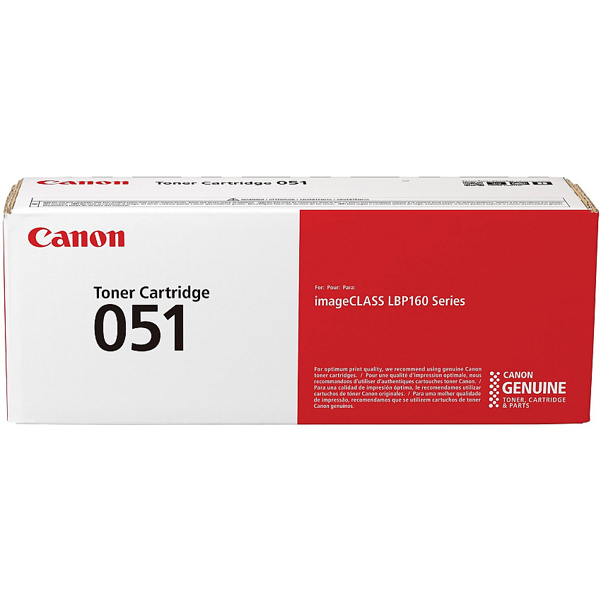 Canon 051 Original Laser Toner Cartridge - Black - 1 Each 1700 Pages (CRTDG051)