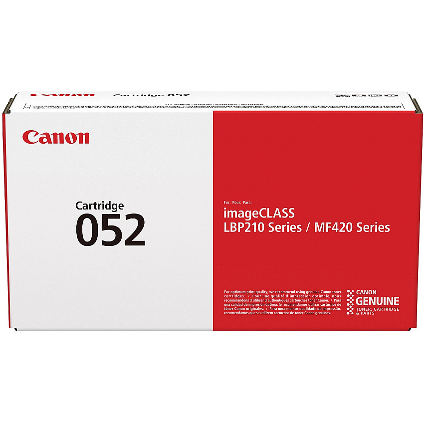 Canon 052 Original Laser Toner Cartridge - Black - 1 Each 3100 Pages (CRTDG052)